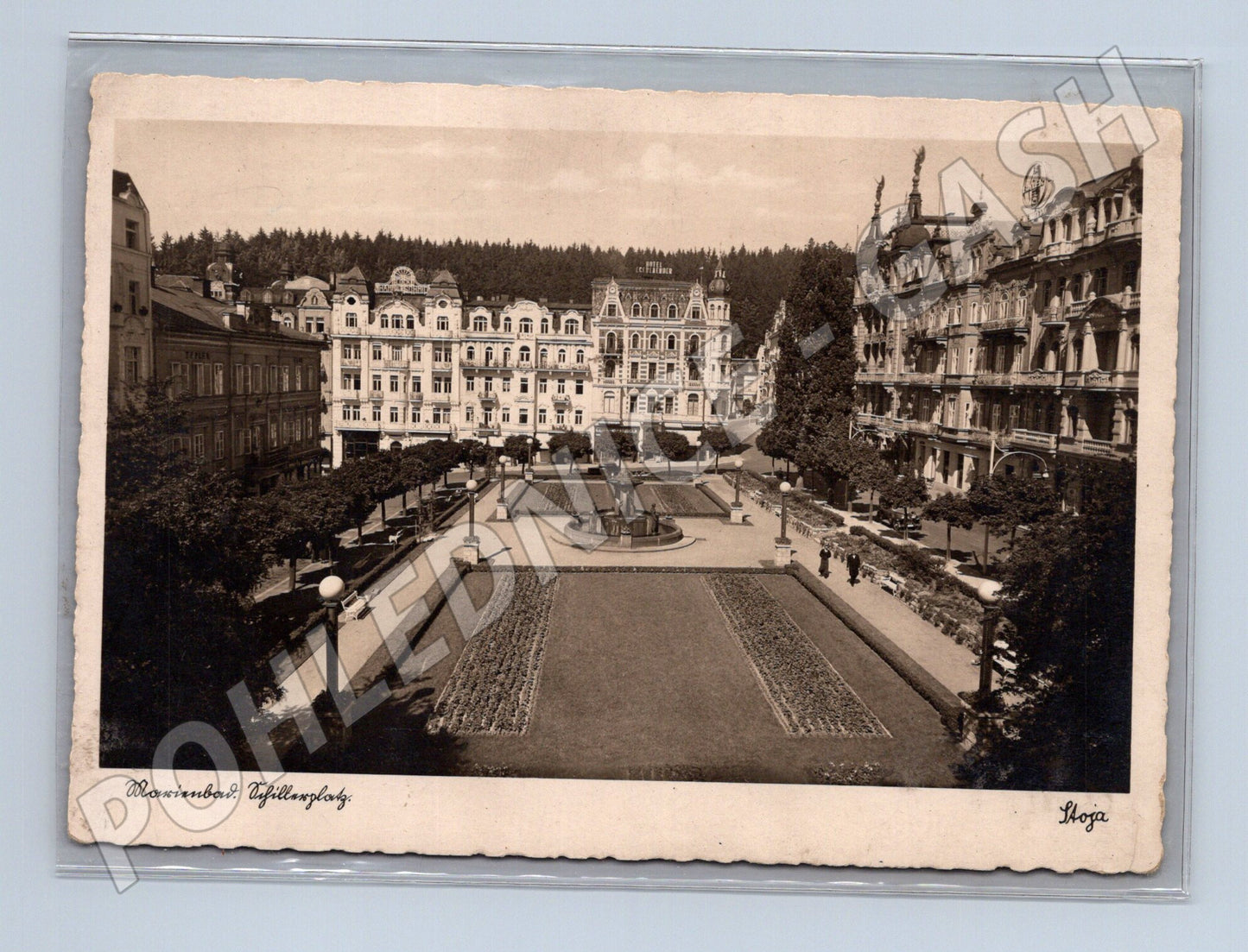 Pohlednice Mariánské Lázně kolonáda Třetí říše (M7355)