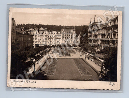 Pohlednice Mariánské Lázně kolonáda Třetí říše (M7355)