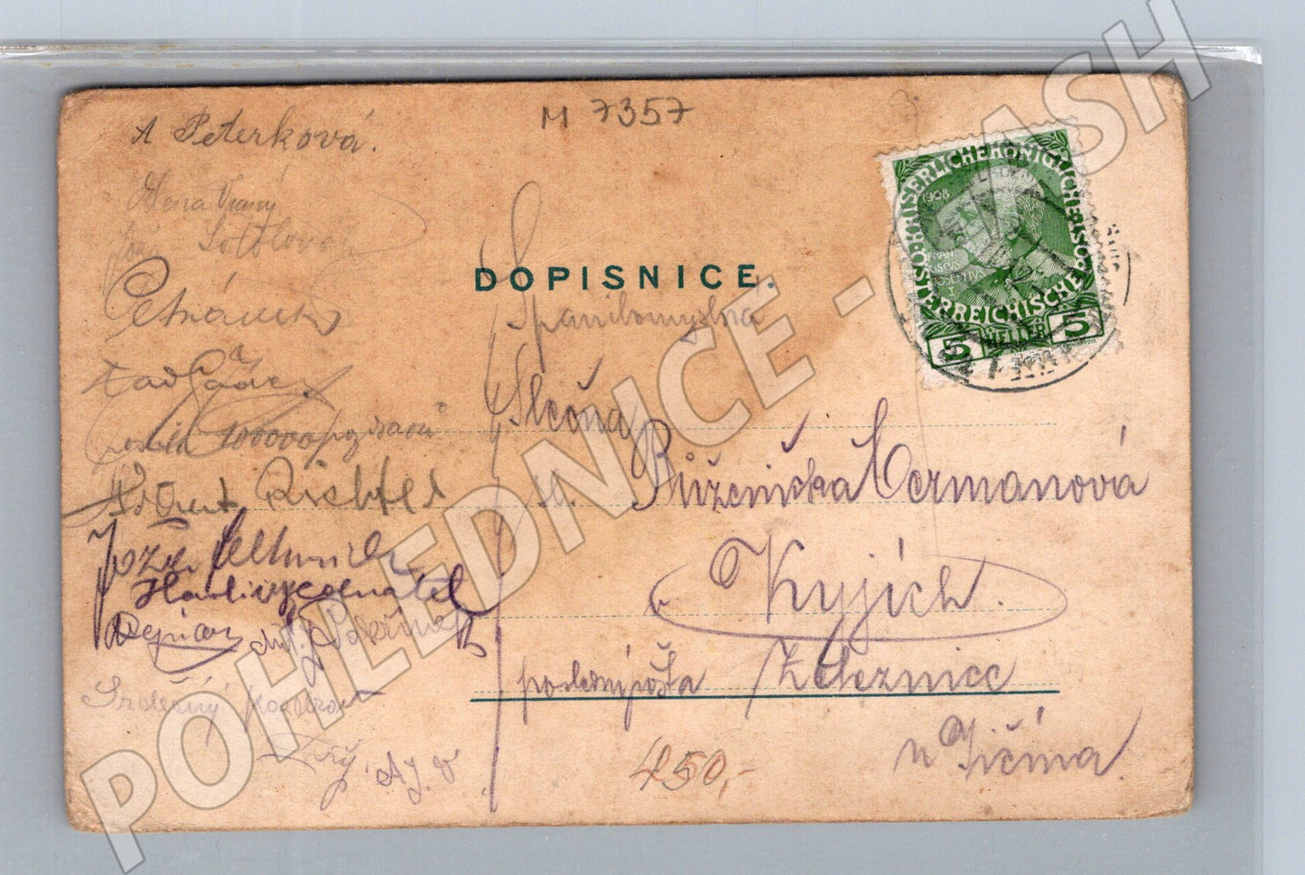 Postcard Dvůr Králové Eliščin house (M7357)