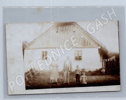 Postcard Drahenice Czech cottage 1911 (M7359)