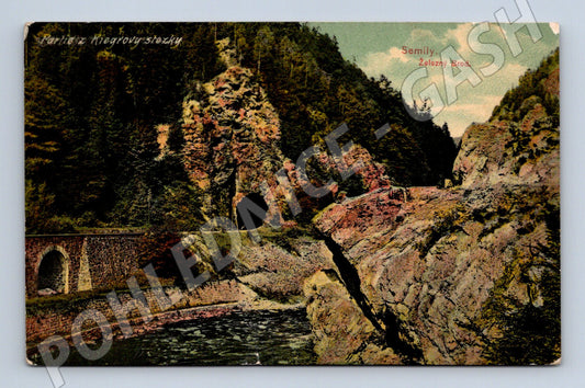 Pohlednice Semily Železný Brod trať tunel (M7364)