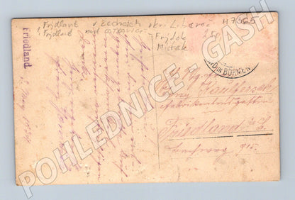 Pohlednice Frýdlant v Čechách venkovské domy (M7365)