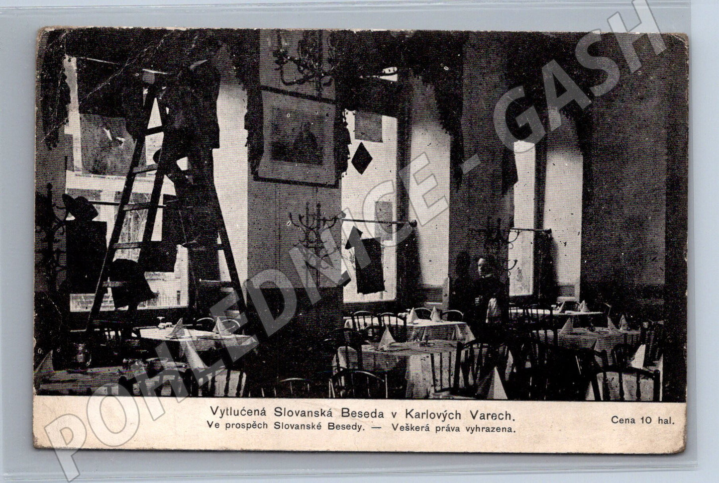 Pohlednice Slovanská Beseda Karlovy Vary (M7369)