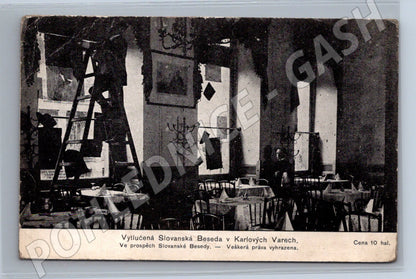 Pohlednice Slovanská Beseda Karlovy Vary (M7369)