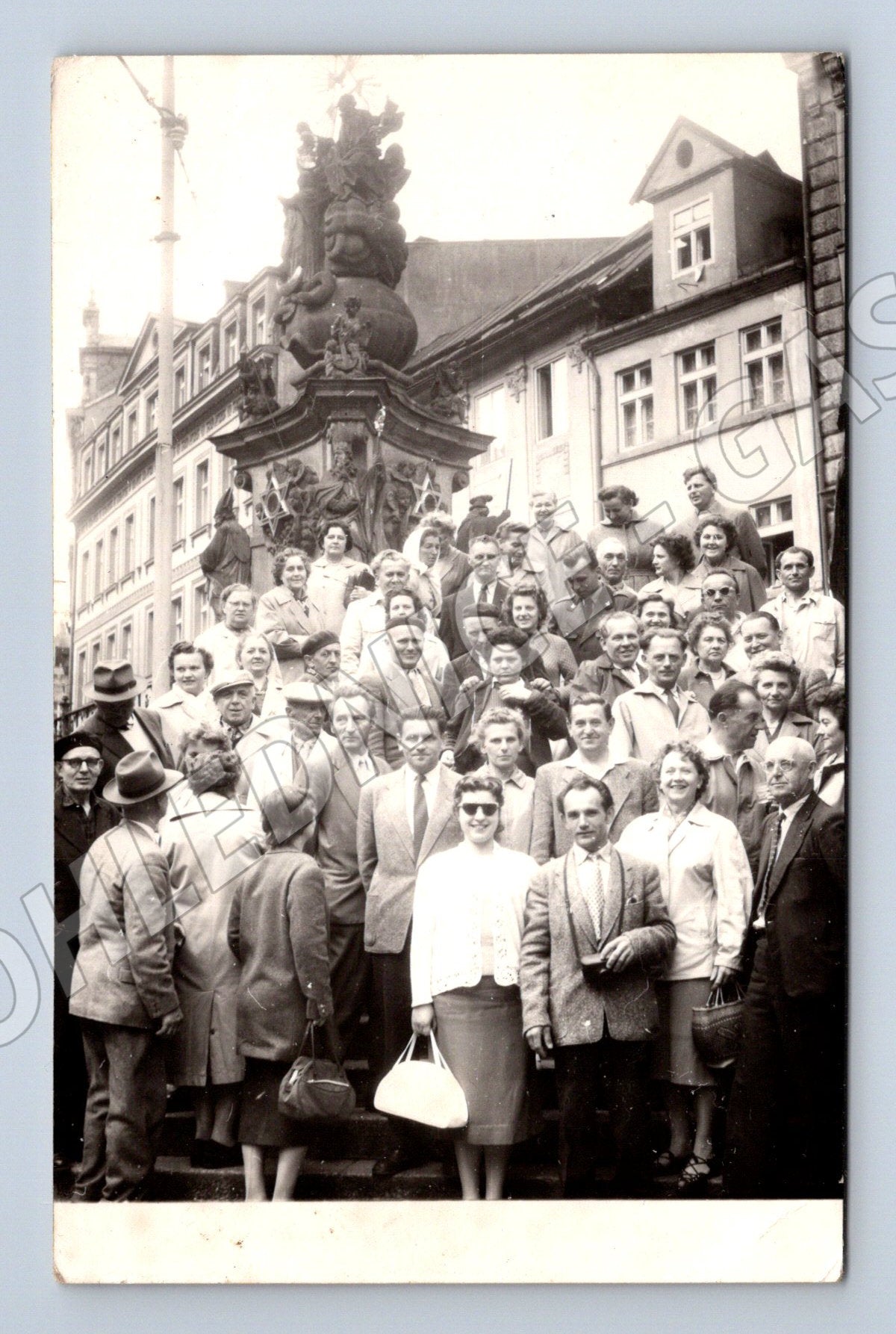 Pohlednice skupina lidí ČSR 1950 spartakiáda (M7370)