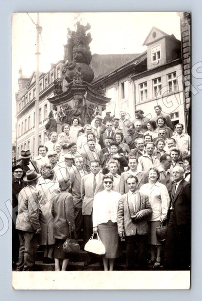 Pohlednice skupina lidí ČSR 1950 spartakiáda (M7370)