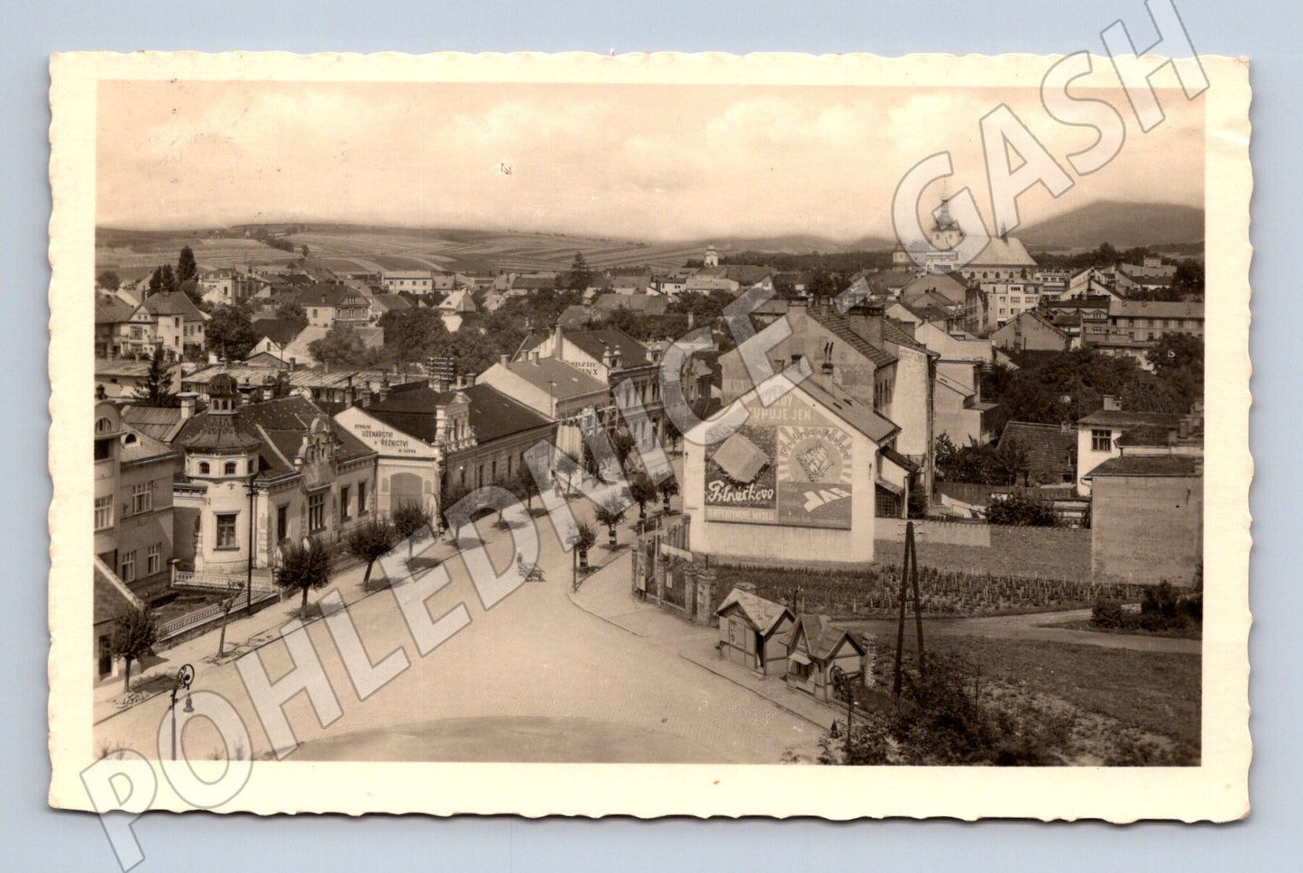 Pohlednice Holešov protektorát razítko (M7371)