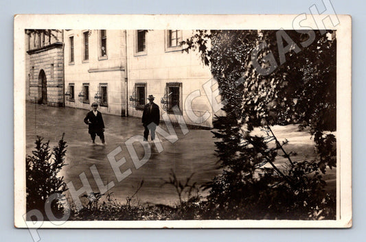 Pohlednice Častolovice povodeň 1926 zámek (M7374)