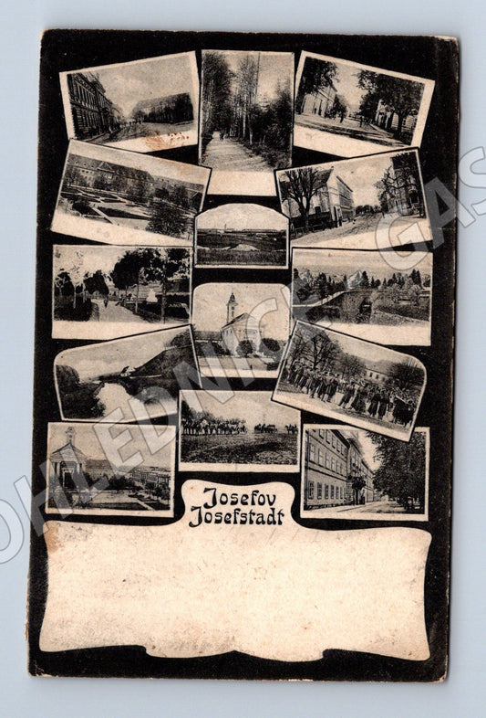 Pohlednice Josefov Josefstadt historická (M7376)
