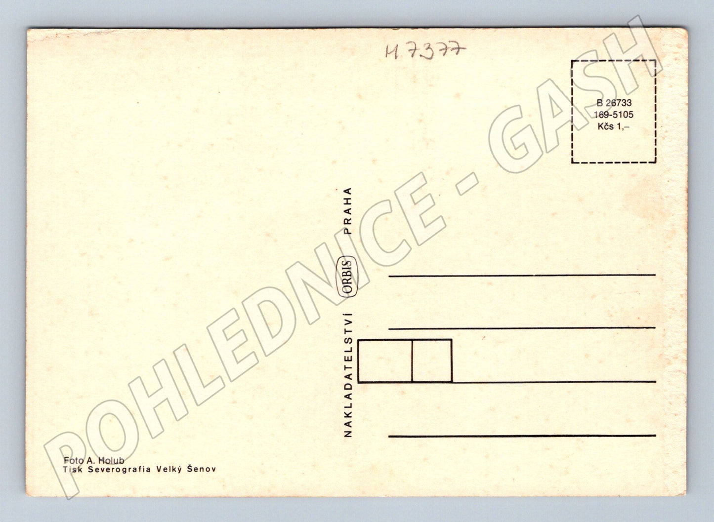 Pohlednice česká krajina Orbis neprošlá (M7377)