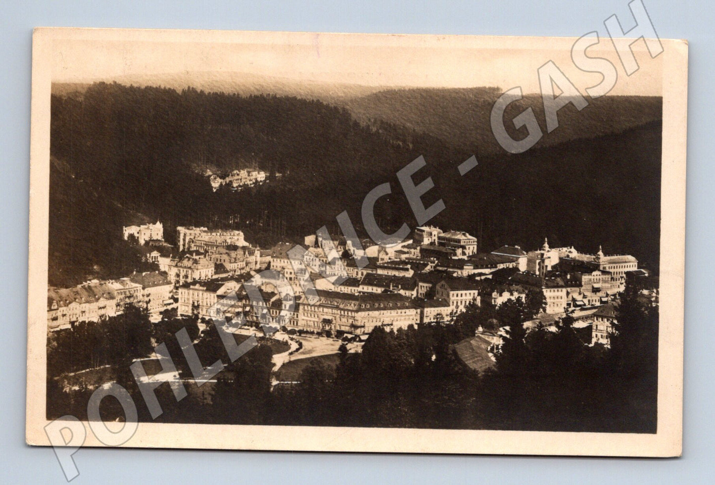 Pohlednice Mariánské Lázně panorama do 1950 (M7389)