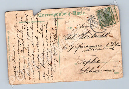 Pohlednice Mariánské Lázně Untere Kaiserstrasse 1906 (M7395)