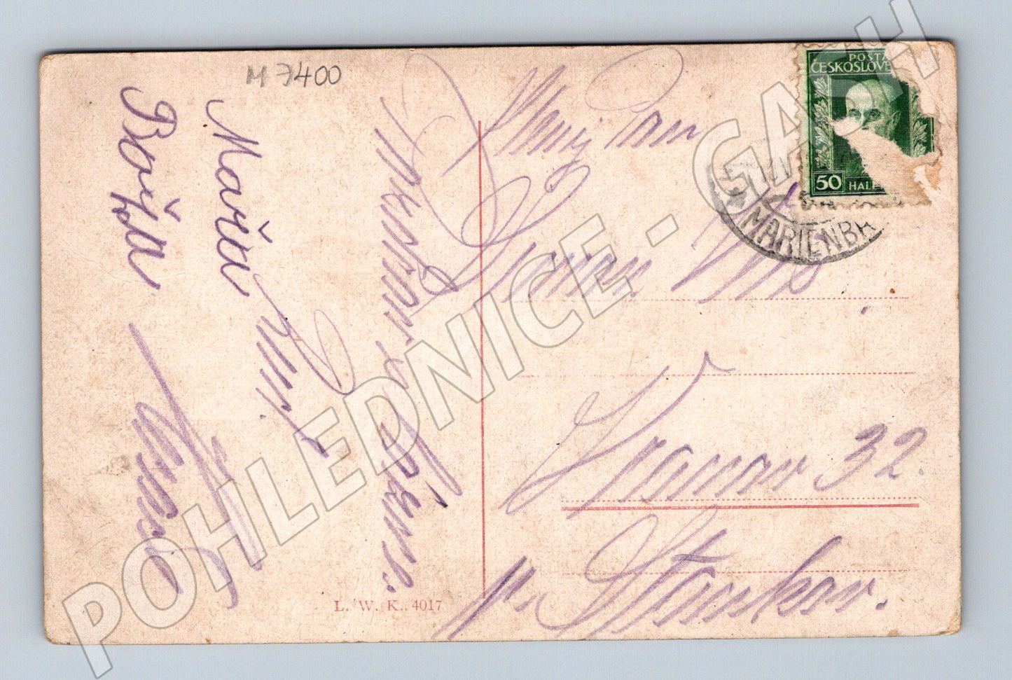 Pohlednice Mariánské Lázně Rudolfův pramen kostel (M7400)