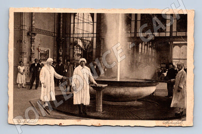 Pohlednice Karlovy Vary Vřídlo lázeňská hala 1928 (M7410)