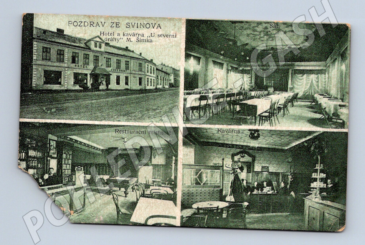 Pohlednice Pozdrav ze Svinova hotel a kavárna (M7421)