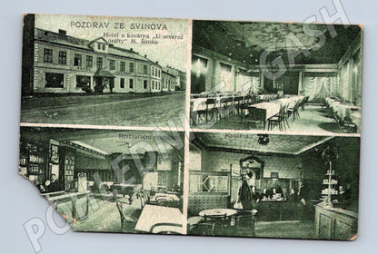 Pohlednice Pozdrav ze Svinova hotel a kavárna (M7421)