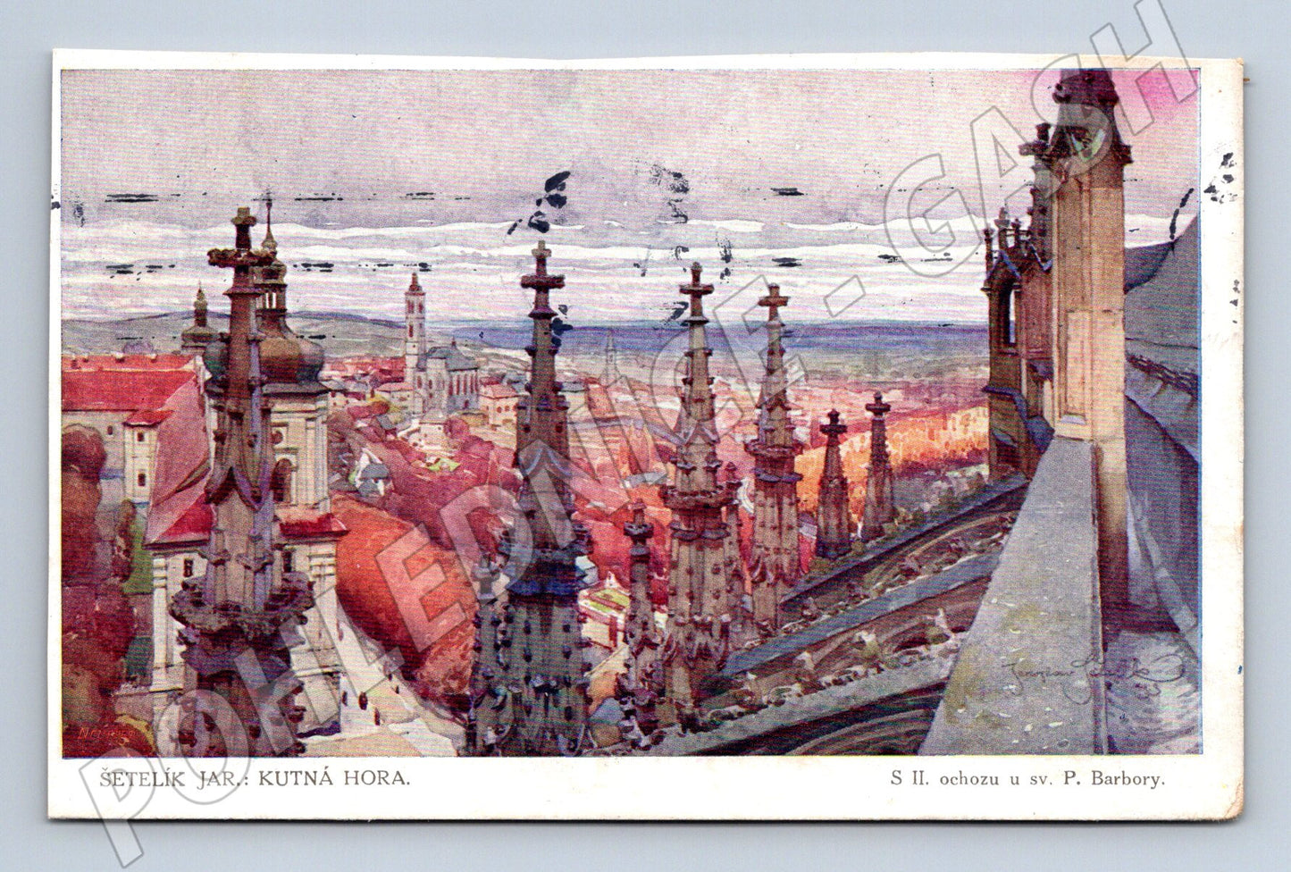 Pohlednice Kutná Hora sv Barbora Šetelík (M7423)