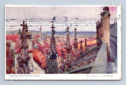 Pohlednice Kutná Hora sv Barbora Šetelík (M7423)