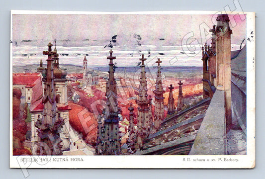 Pohlednice Kutná Hora sv Barbora Šetelík (M7423)