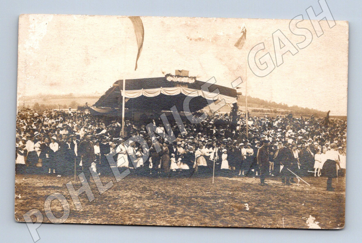 Pohlednice Doksany veřejné shromáždění Sokol (M7427)