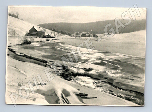 Pohlednice Krušné hory zimní krajina 1965 (M7430)