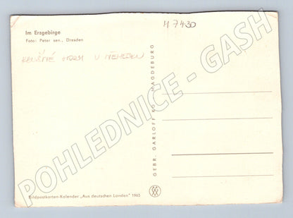 Pohlednice Krušné hory zimní krajina 1965 (M7430)