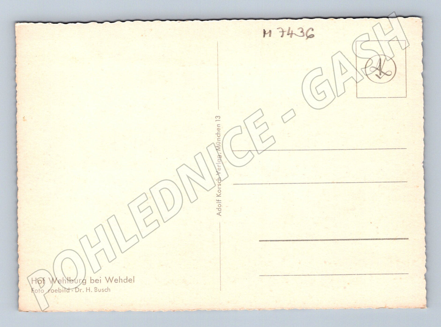 Pohlednice Hof Wehlburg hrázděné stavby (M7436)