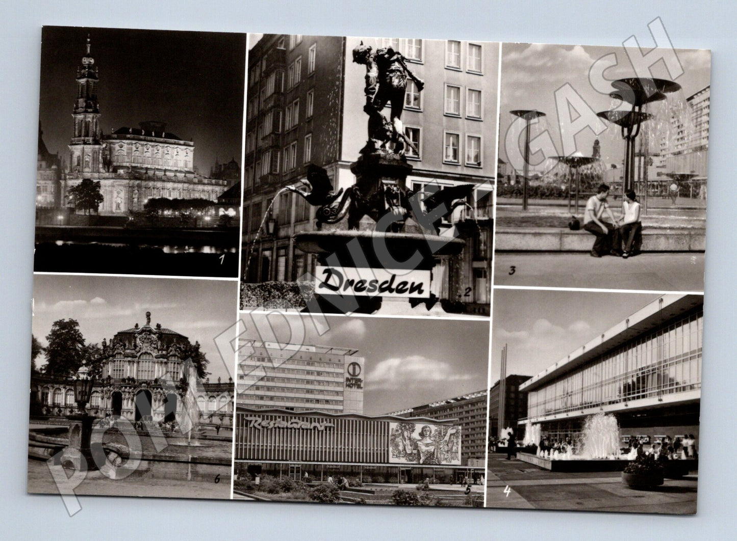 Pohlednice Drážďany NDR více záběrů (M7437)