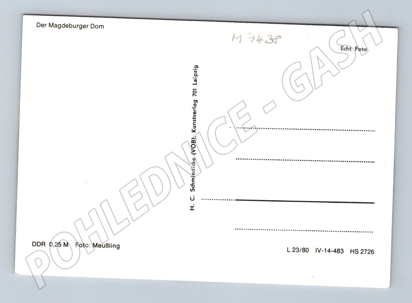 Pohlednice Magdeburg dóm Echt Foto (M7438)
