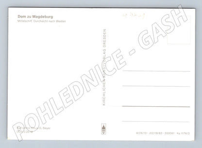 Pohlednice Magdeburg interiér dómu NDR (M7441)