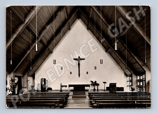 Pohlednice Niederstetten interiér kostela (M7443)