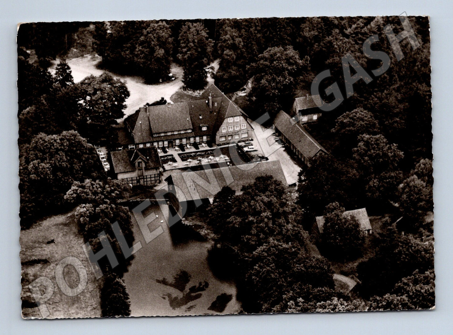 Postcard Hotel Hof Sudermühlen aerial view (M7445)