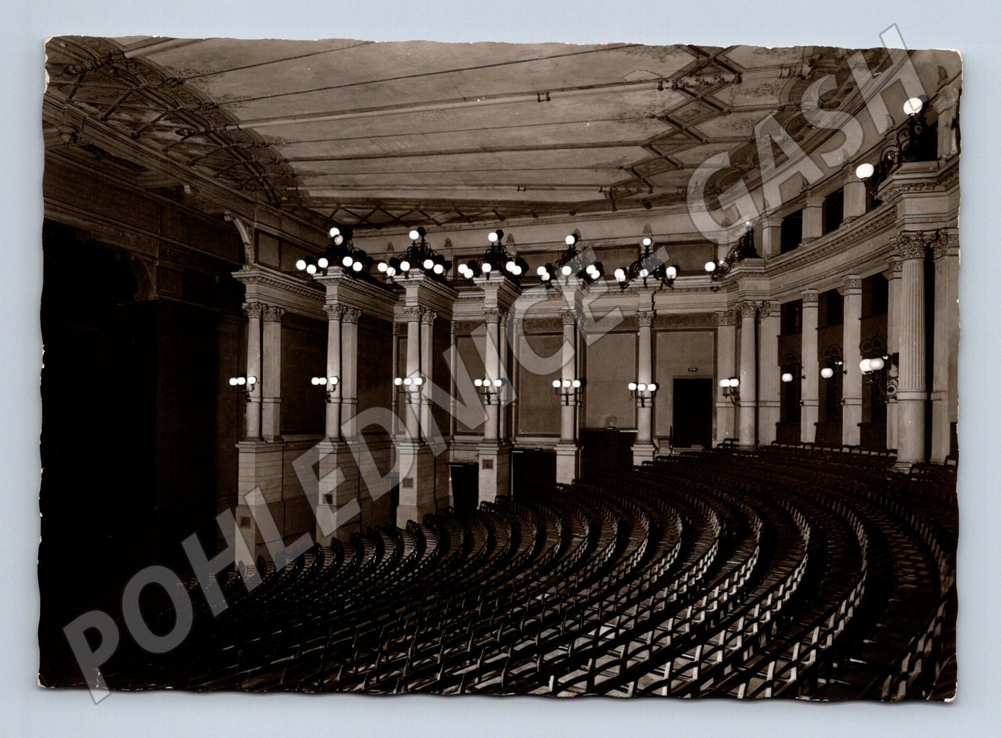 Postcard Festspielhaus Bayreuth interior (M7446)
