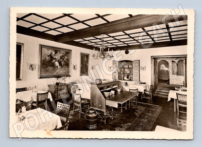Postcard Hotel Eisenhut Rothenburg dining room (M7447)