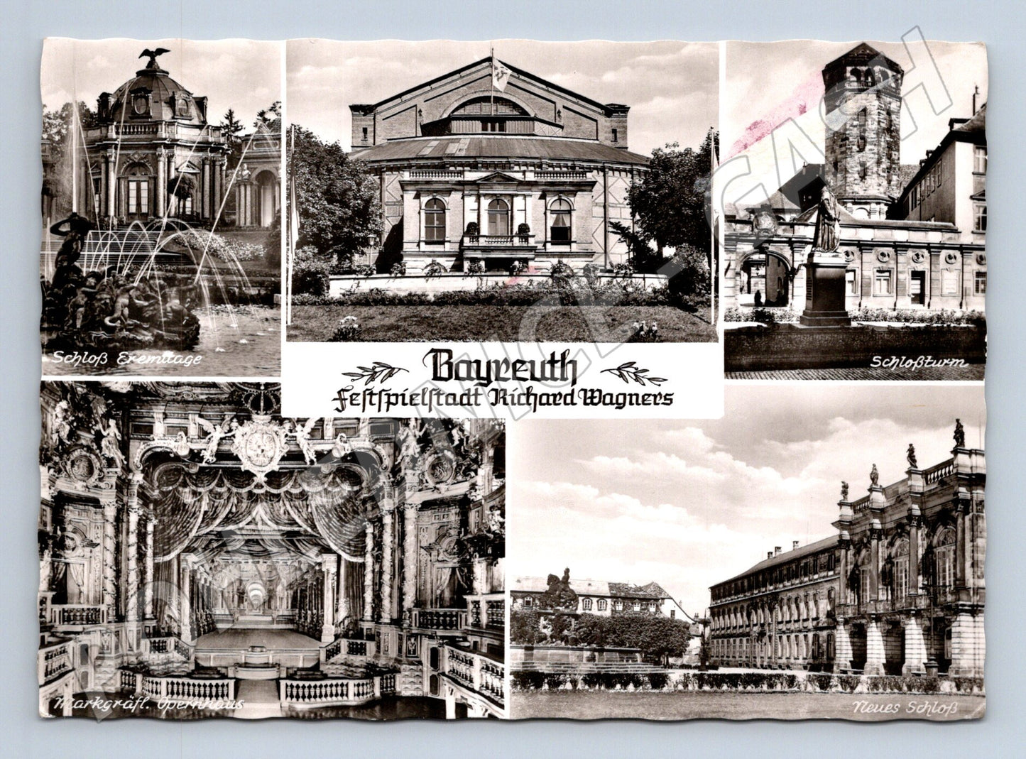 Pohlednice Bayreuth památky Festspielstadt (M7448)