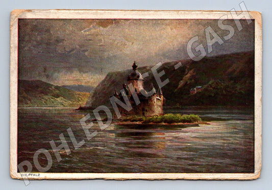 Pohlednice Die Pfalz na Rýně 1923 (M7453)