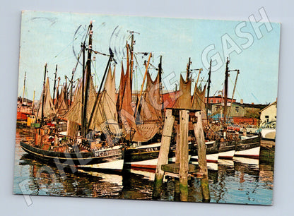 Pohlednice Cuxhaven rybářské lodě 1977 (M7454)