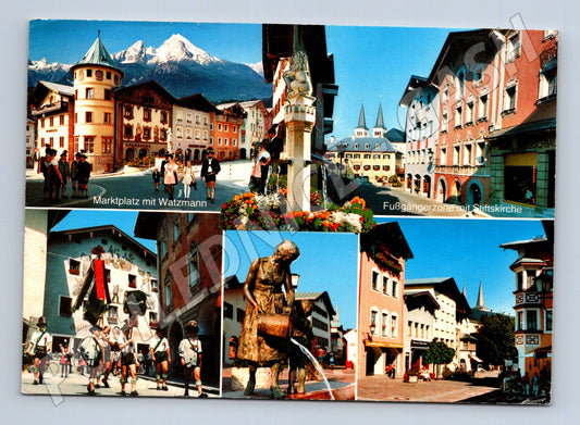 Pohlednice Berchtesgaden pěší zóna 1984 (M7457)