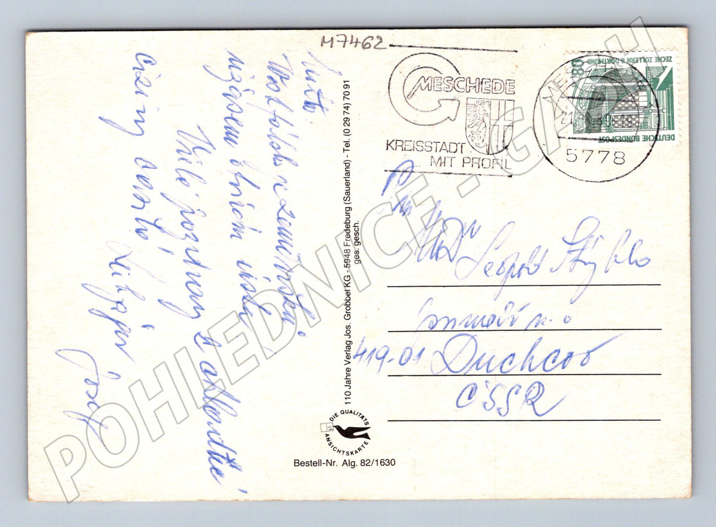 Postcard Tiere des Sauerland animals (M7462)