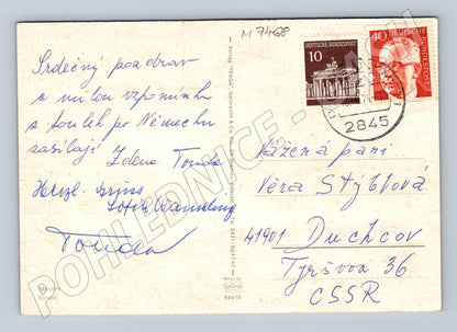 Pohlednice Brémy socha Rolanda použitá (M7468)