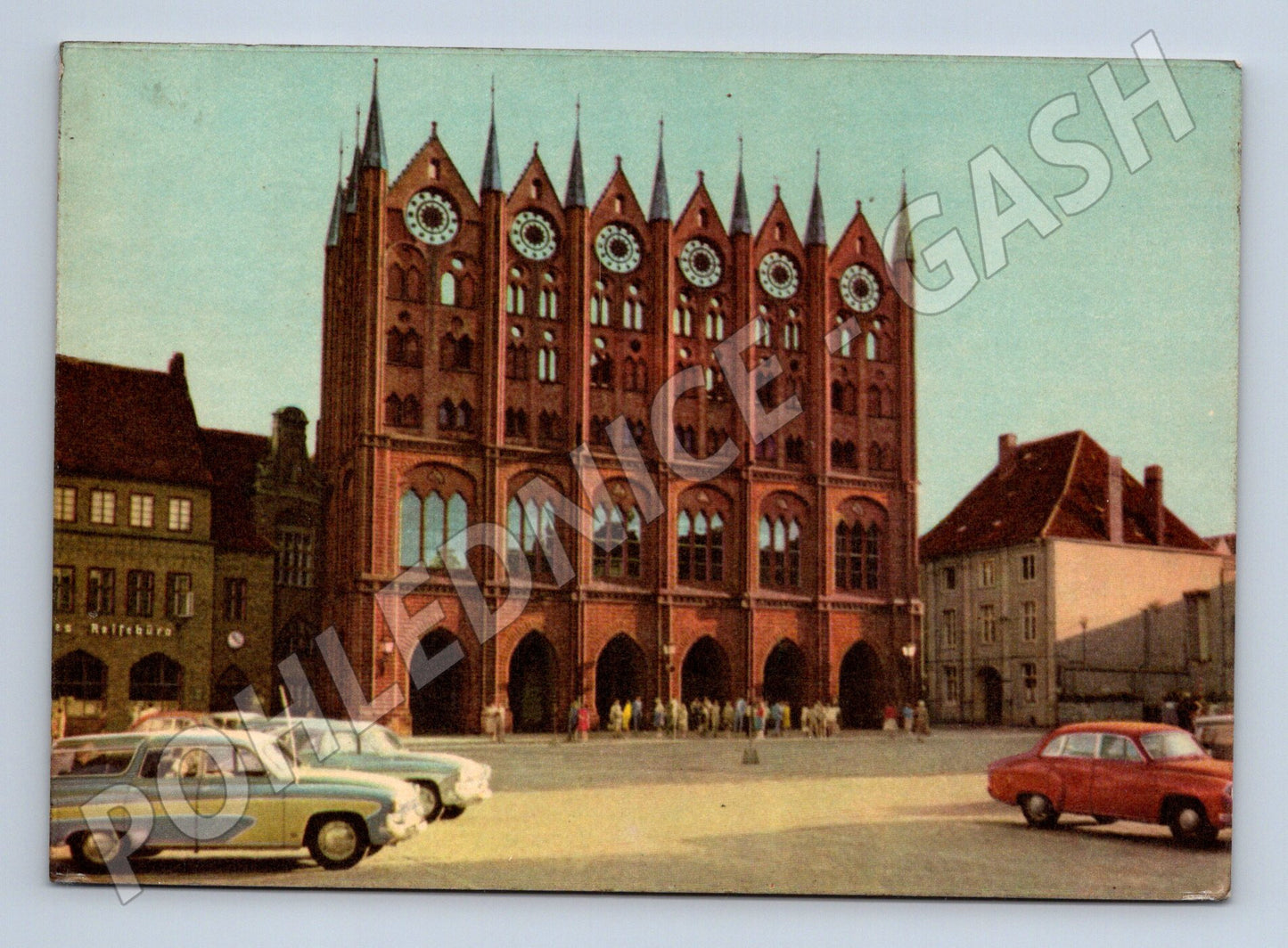 Pohlednice Stralsund radnice 60 léta (M7471)