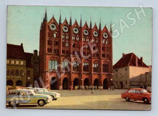 Pohlednice Stralsund radnice 60 léta (M7471)