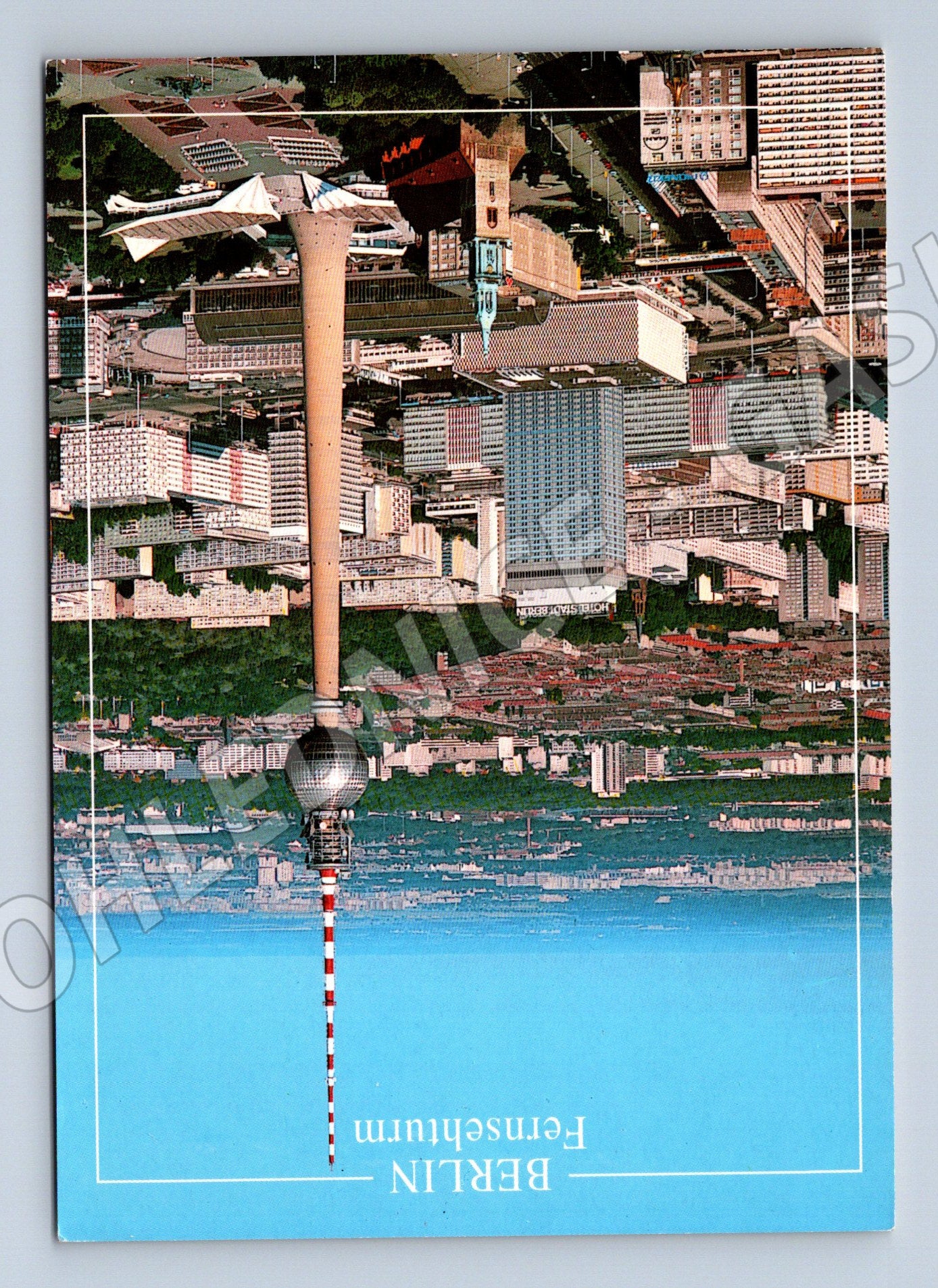 Postcard Berlin Fernsehturm panorama (M7491)
