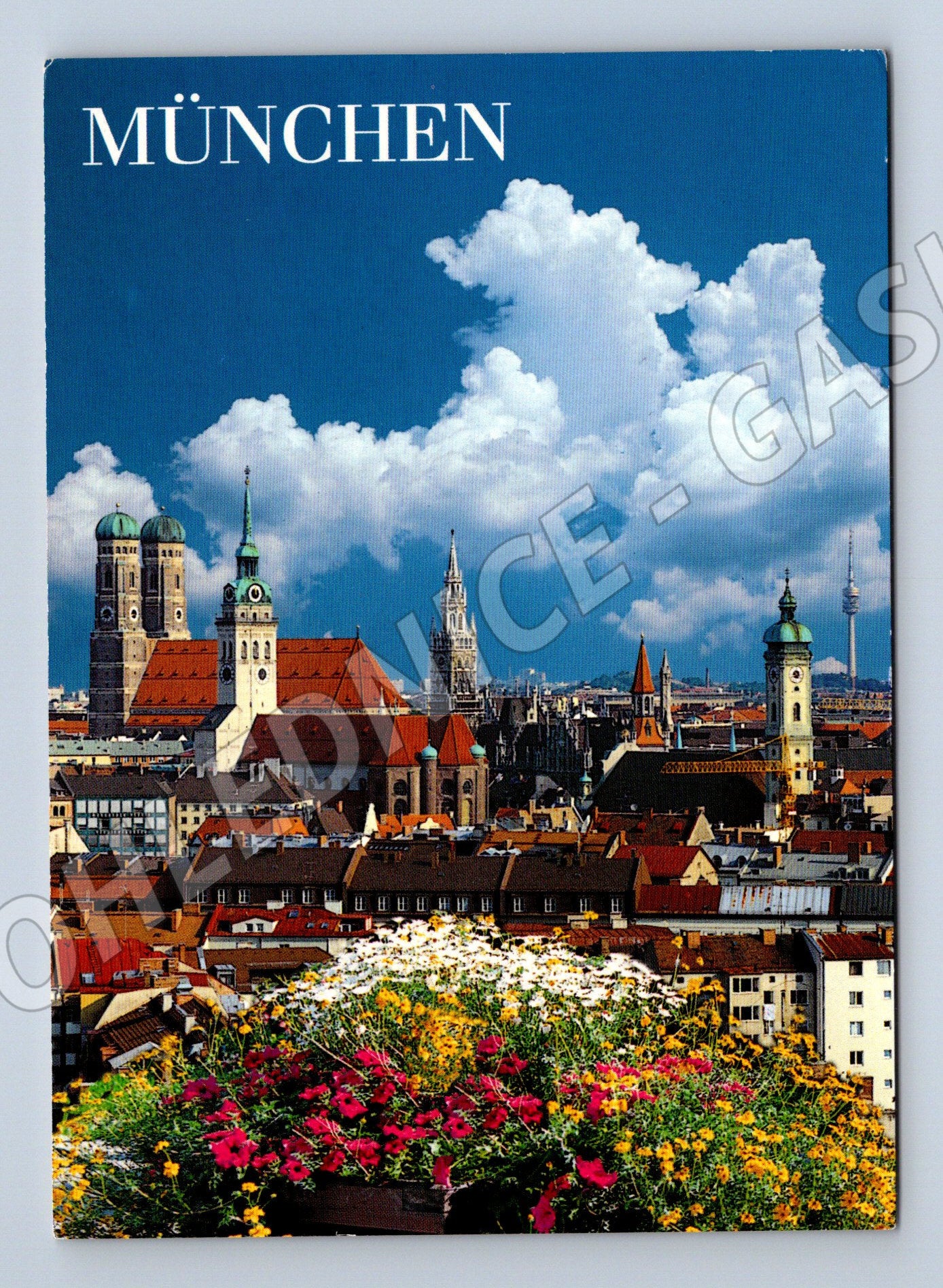 Pohlednice Mnichov panorama města čistá (M7493)
