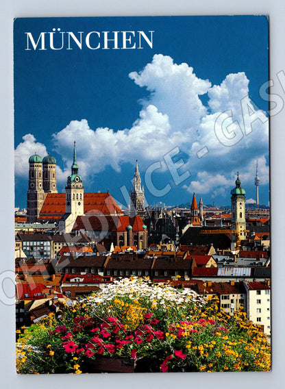 Pohlednice Mnichov panorama města čistá (M7493)