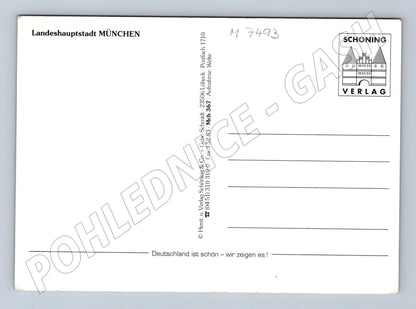 Pohlednice Mnichov panorama města čistá (M7493)