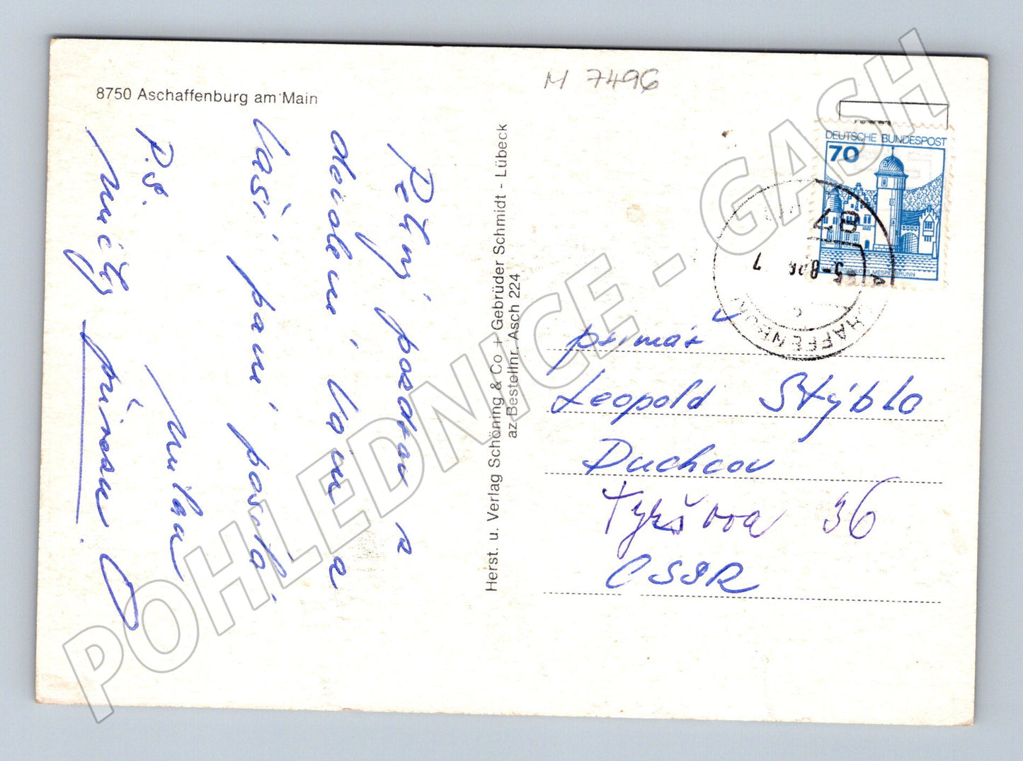 Pohlednice Aschaffenburg víceobrázková (M7496)