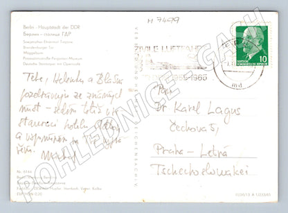 Pohlednice Berlín NDR koláž památek (M7499)