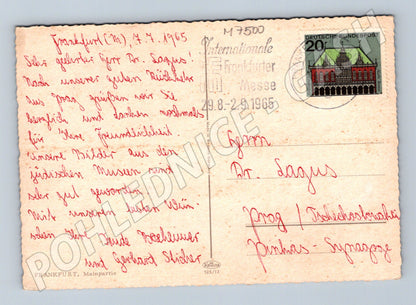 Postcard Frankfurt am Main 1965 ship (M7500)