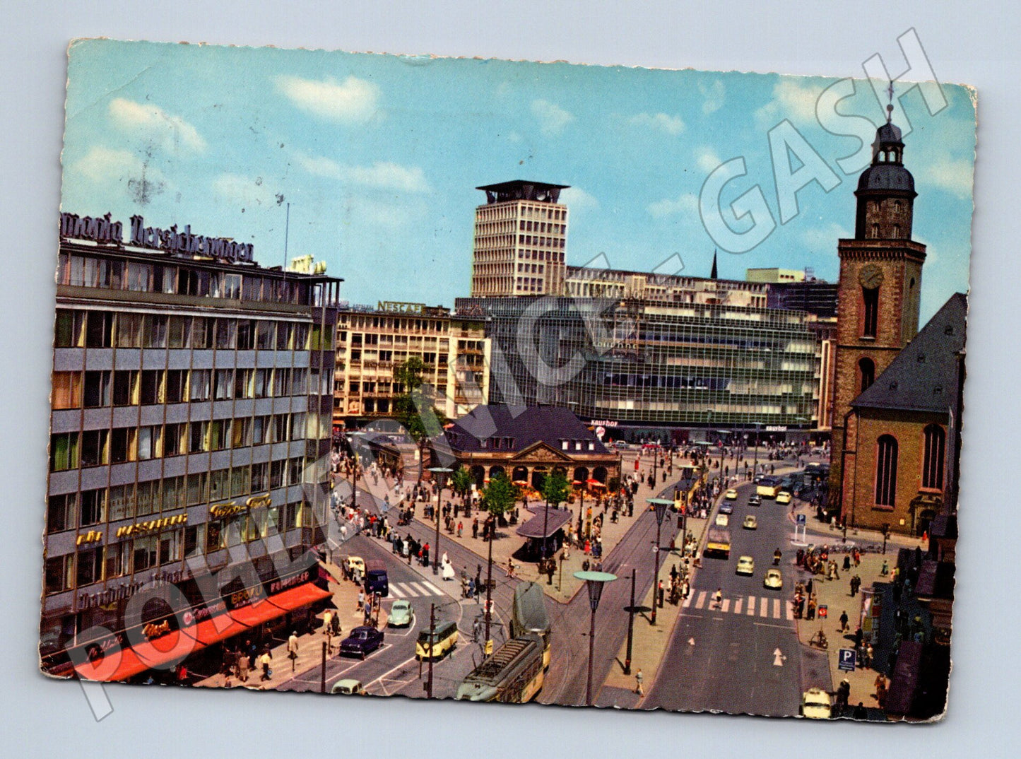 Postcard Frankfurt Hauptwache sent (M7505)